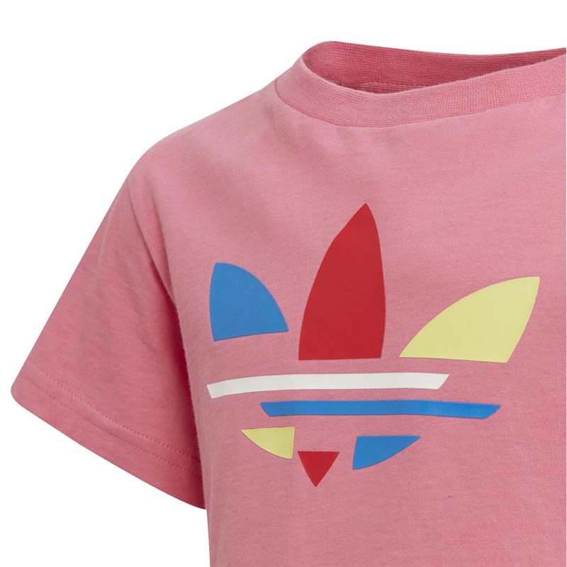adidas Originals Børn Childrens Adicolor Trefoil T-shirts Lyserød