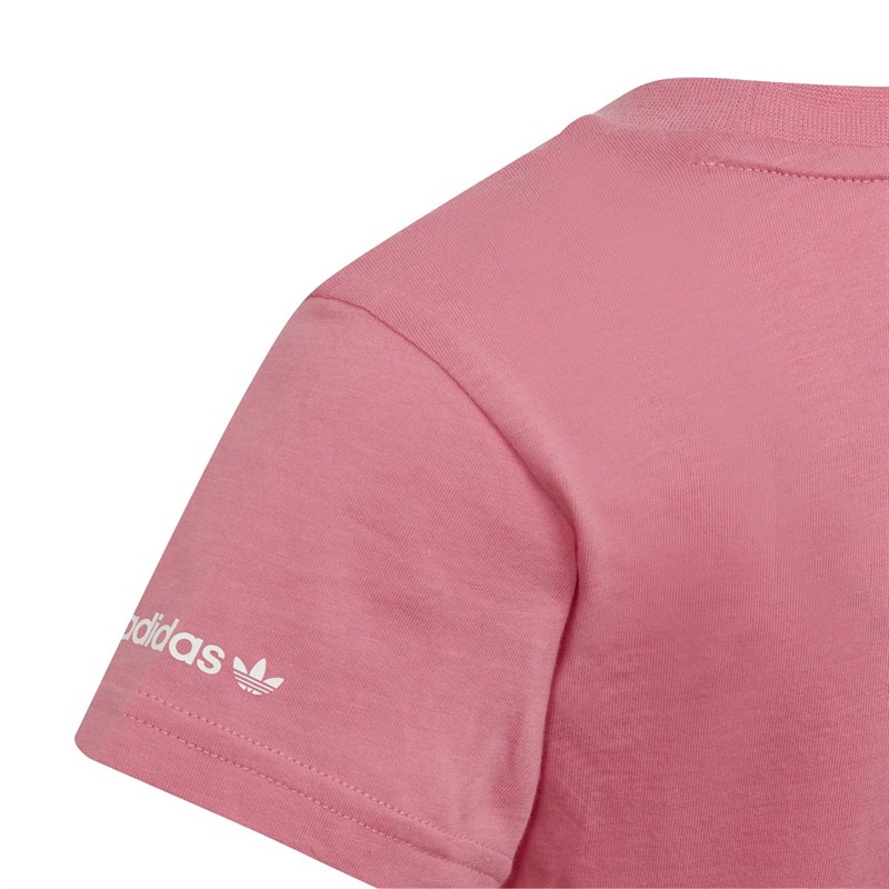 adidas Originals Børn Childrens Adicolor Trefoil T-shirts Lyserød
