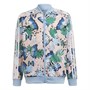 adidas Originals Junior Her Studio London Animal Flower Print Superstar Track Top Hazy Coral/Multi