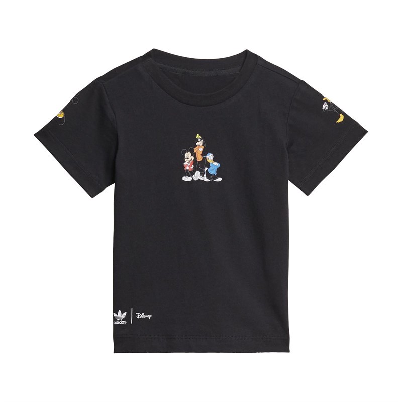 adidas Originals Infant Disney Mickey And Friends Shorts And T-Shirt Set Black