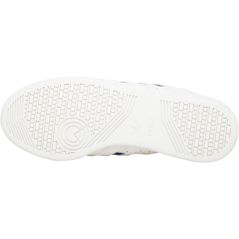 adidas Originals Mens Continental 80 Stripes Trainers Original White/Footwear White/Clblue