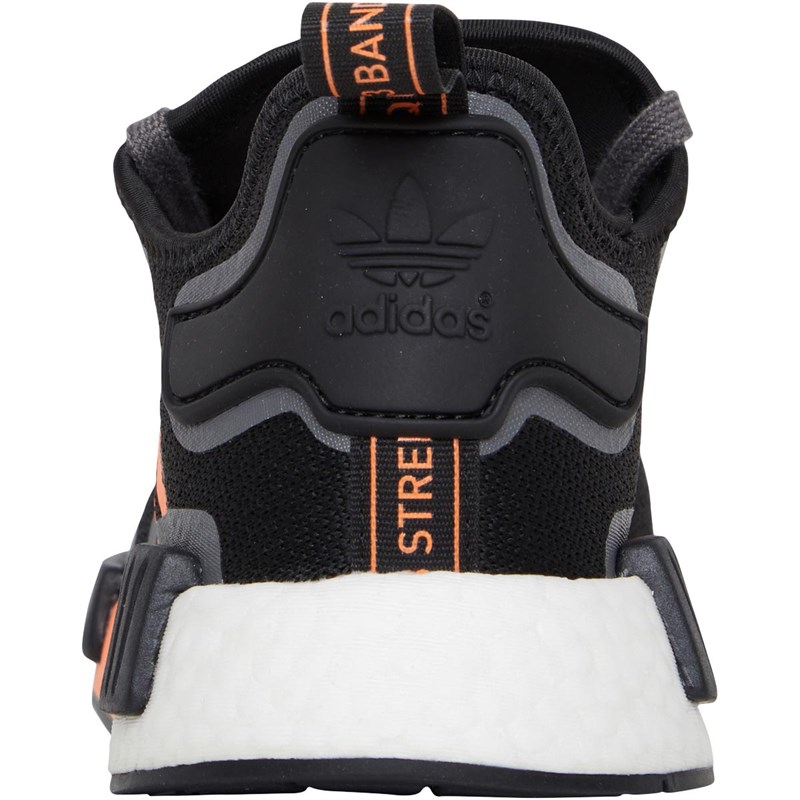 adidas Originals Mens NMD_R1 Trainers Core Black/Screaming Orange/Grey Five