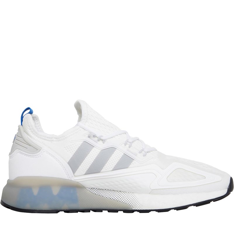 Buy adidas Originals Mens ZX 2K Boost Trainers Footwear White Grey