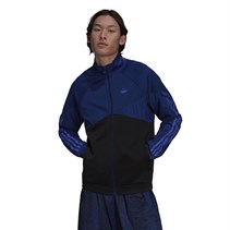 adidas Originals Mens SPRT Blocked Poly Track Top Victory Blue/Black/Sonic Ink
