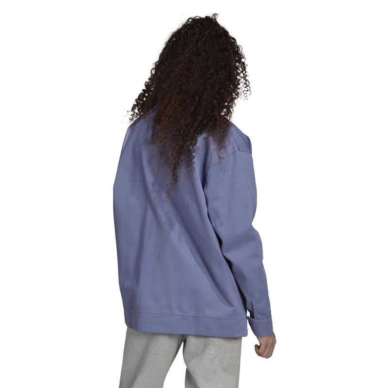 adidas Originals Mens Adicolor Twill Windbreaker Jacket Orbit Violet
