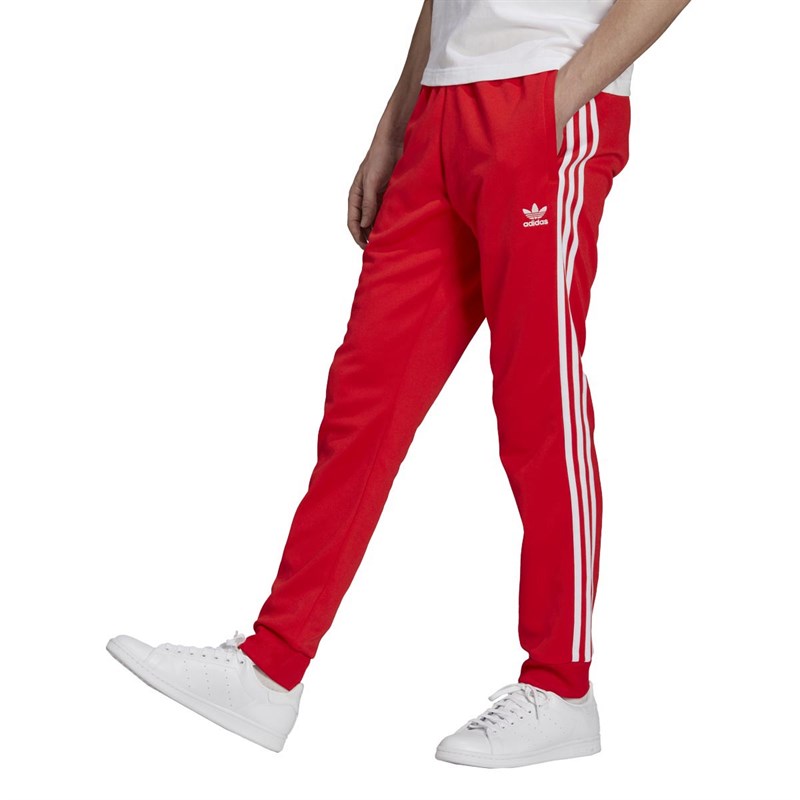 Calça Adidas Superstar Infantil - Vermelho Vivo - Tamanho G - Esportiva