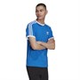adidas Originals Mens 3-Stripes Adicolor T-Shirt Blue Bird