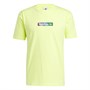 adidas Originals Mens Summer Box Line Graphic T-Shirt Pulse Yellow