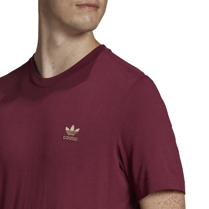 adidas Originals Mens Adicolor Essential T-Shirt Victory Crimson