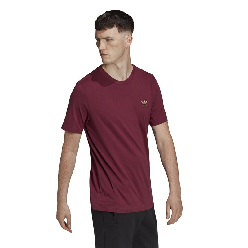 adidas Originals Mens Adicolor Essential T-Shirt Victory Crimson