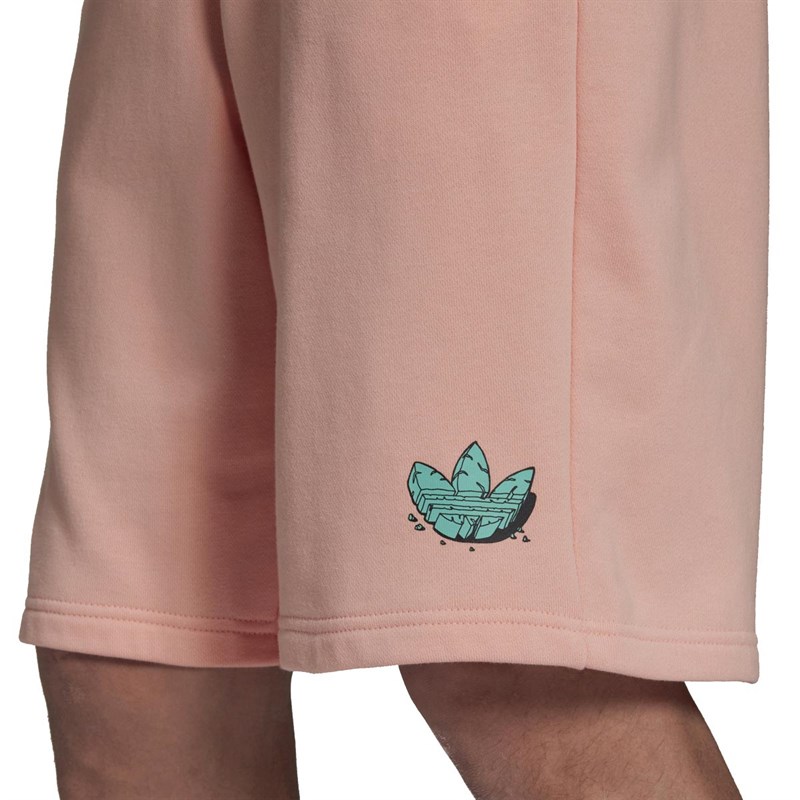 adidas Originals Herre Funny Dino Afslappede shorts Lyserød