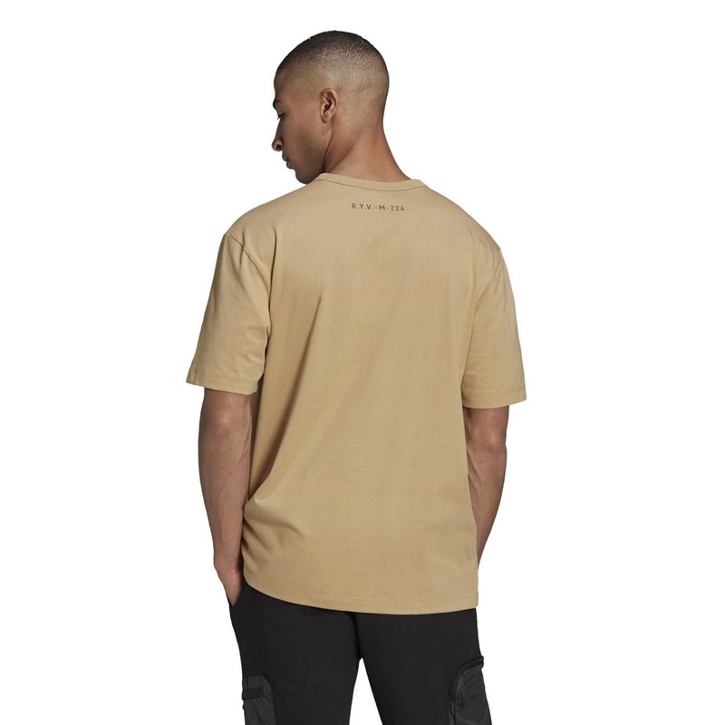 adidas Originals Męskie R.Y.V. T-shirty Ecru