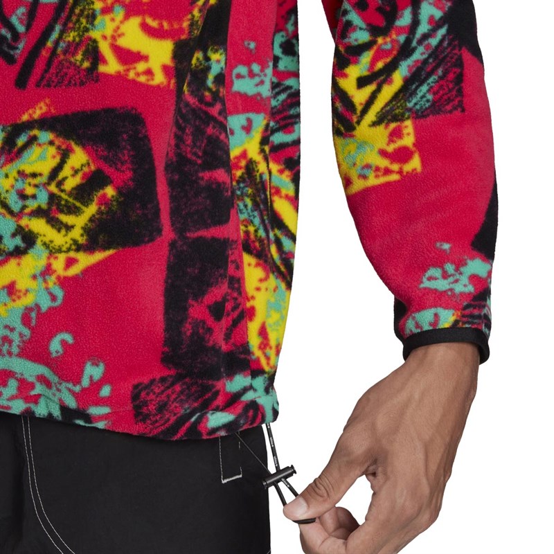 adidas Originals Vestes Adventure Half-Zip Printed Polar Homme Multicolore