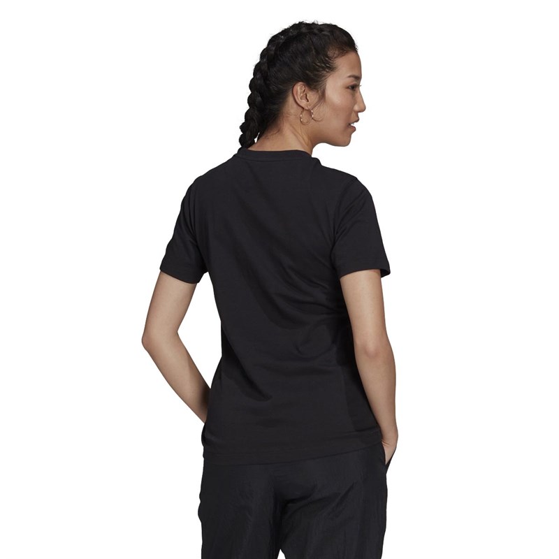 adidas Originals Womens Adicolor Shattered Trefoil T-Shirt Dress Black