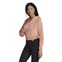 adidas Originals Womens Cropped Full Zip Hoodie Ambient Blush