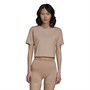 adidas Originals Womens Cropped T-Shirt Ash Pearl