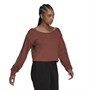 adidas Originals Womens Slouchy Crew Sweatshirt Earth Brown