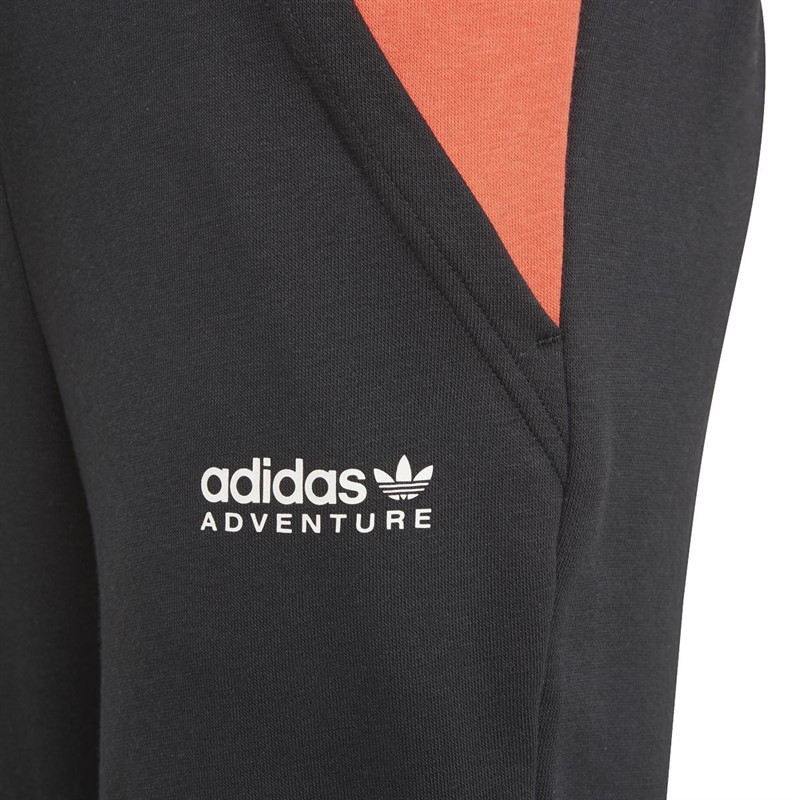adidas Originals Junior Adventure Sweat Pants Black/Bright Red