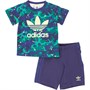 adidas Originals Infant Camo Shorts And Tee Set Night Sky/Multicolour