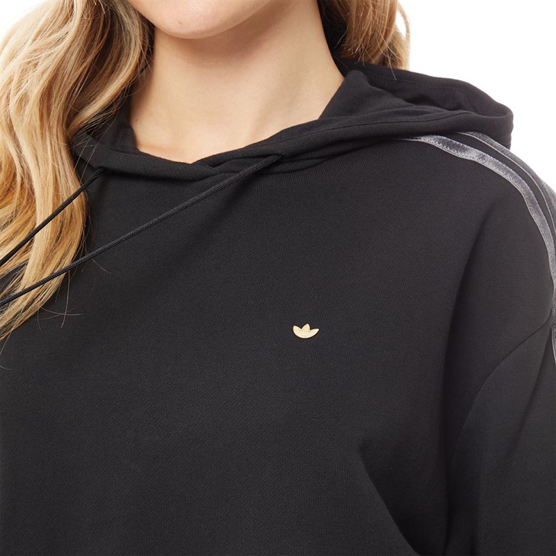 adidas Originals Womens Oversized Hoodie Black