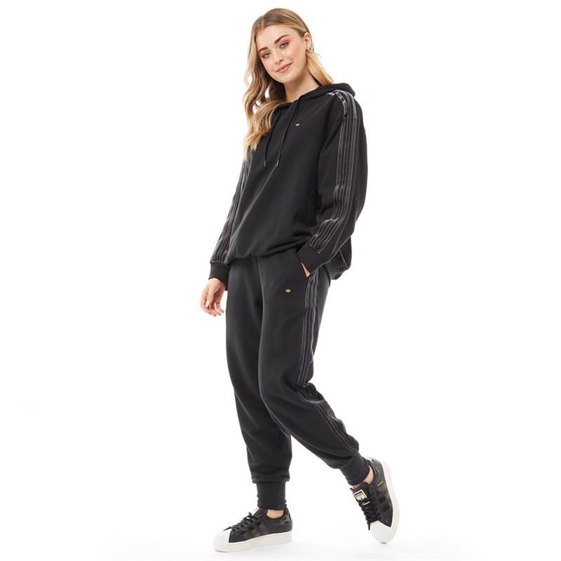 adidas Originals Womens Oversized Hoodie Black