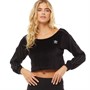 adidas Originals Dame Velour Off Shoulder Sweatshirts Sort