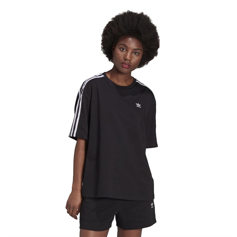 adidas Originals Damen Adicolor Classics Oversize Tops Schwarz