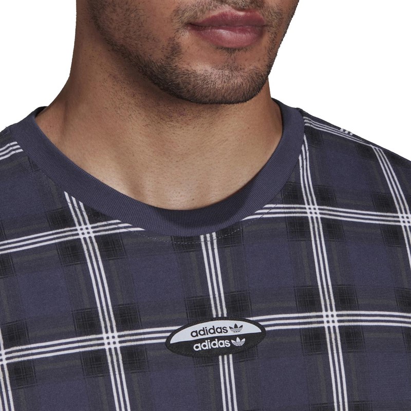 adidas Originals Heren R.Y.V.Checks T-shirts Blauw