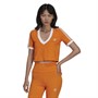 adidas Originals Damen Adicolor Classics Crop Tops Orange