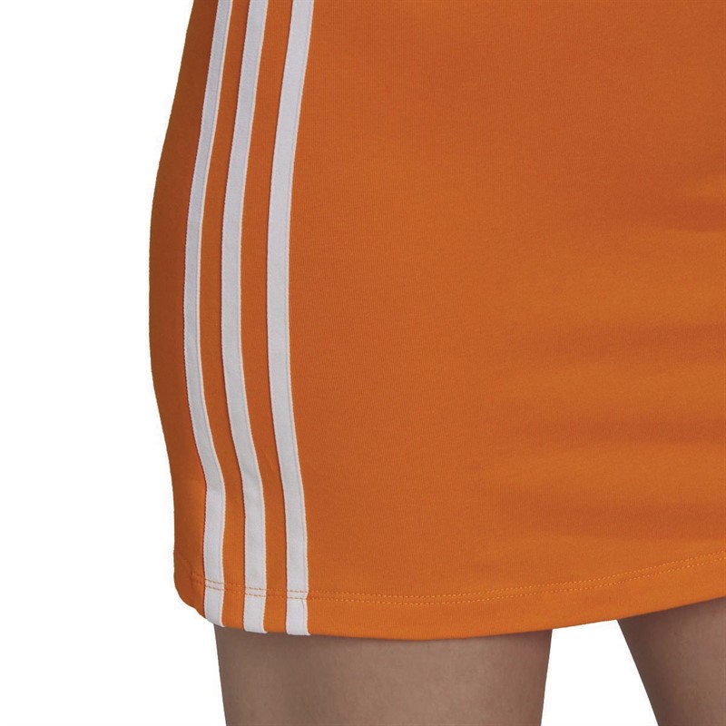 adidas Originals Womens Adicolor Classics Tight Summer Dress Bold Orange
