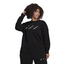 adidas Originals Womens Crew Sweatshirt (Plus Size) Black