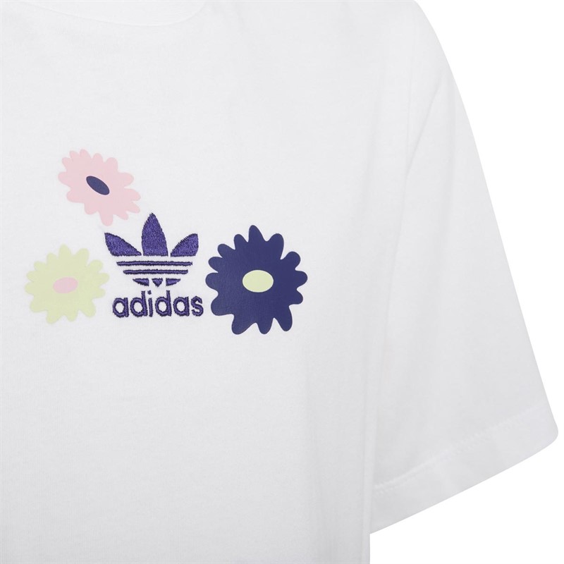 Adidas flower logo shirt best sale