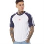 adidas Originals Mens Poly T-Shirt White/Collegiate Navy