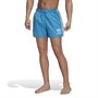 adidas Originals Mens 3-Stripes Swim Shorts Sky Rush