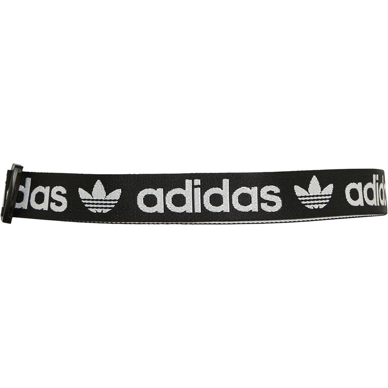 adidas Originals Mens Adicolor Branded Webbing Waist Bag Black/White
