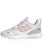adidas Originals Mens ZX 2K Boost 2.0 Trainers Footwear White/Bright Orange/Silver Metallic