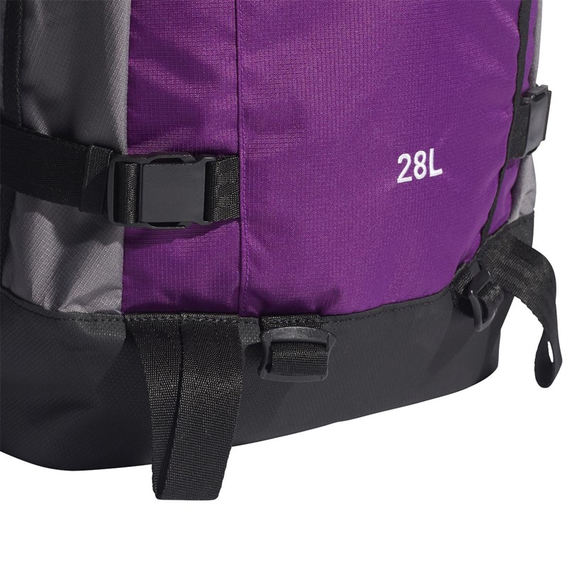 adidas Originals Mens Adventure Backpack Large Black/Glory Purple/White