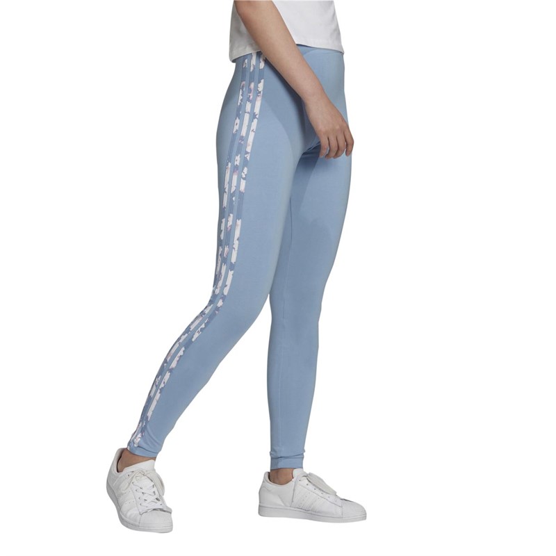 adidas Originals Damen Leggings Blau