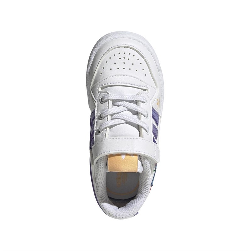 adidas Originals Infant Forum Low Trainers Footwear White/Light Purple/Magic Lilac