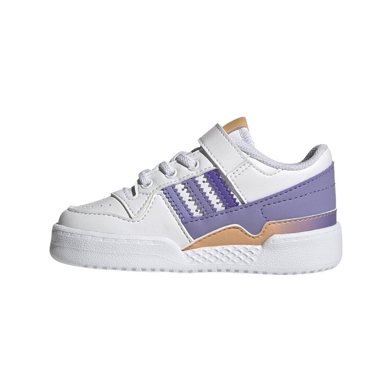 adidas Originals Infant Forum Low Trainers Footwear White/Light Purple/Magic Lilac