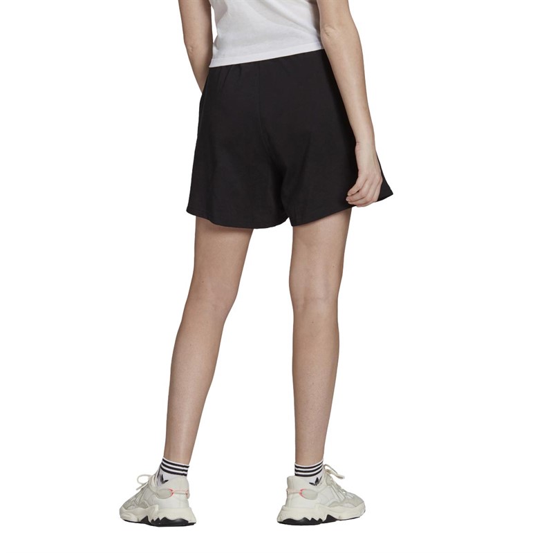 adidas Originals Womens Adicolor Shattered Trefoil Shorts Black