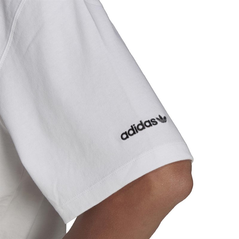 adidas Originals Dame Adicolor Iridescent Stered Trefoil Afslappet overdele Hvid