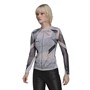 adidas Originals Dames Blue Version Graphic Sports Performance Tops Grijs