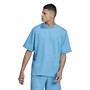 adidas Originals T-Shirts Adicolor Trefoil Plissé Homme Bleu