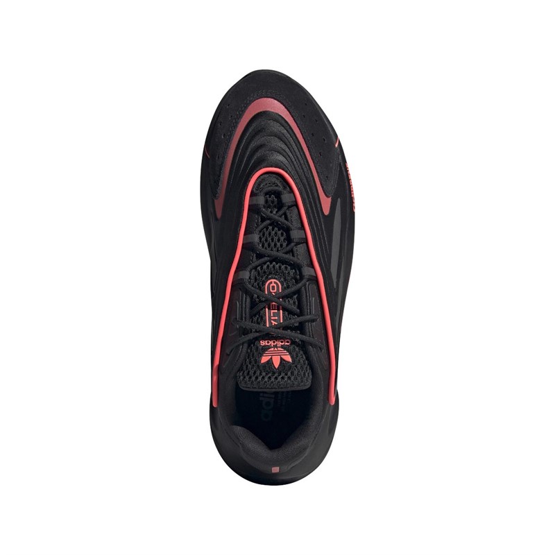 adidas Originals Mens Ozelia Trainers Core Black/Core Black/Turbo