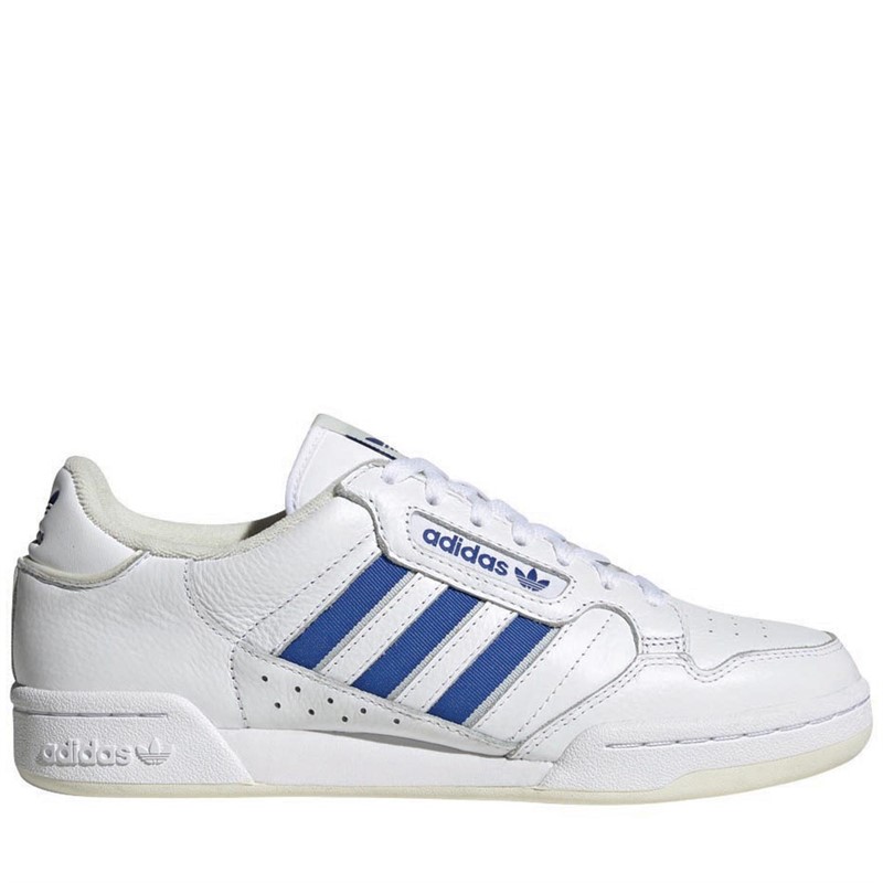 Buy adidas Originals Mens Continental 80 Stripes Trainers Footwear White Blue Off White