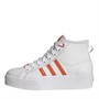 adidas Originals Womens Nizza Platform Mid Vegan Trainers Footwear White/Semi Orange/Bliss Orange