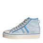 adidas Originals Womens Nizza Platform Mid Trainers Almost Blue/Pantone/Wonder White