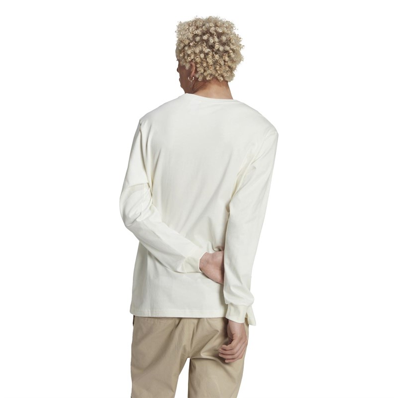 adidas Originals Mens Adventure Ride Long-Sleeve Top Off White