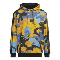 adidas Originals Mens Camo Series Allover Print Hoodie Collegiate Gold